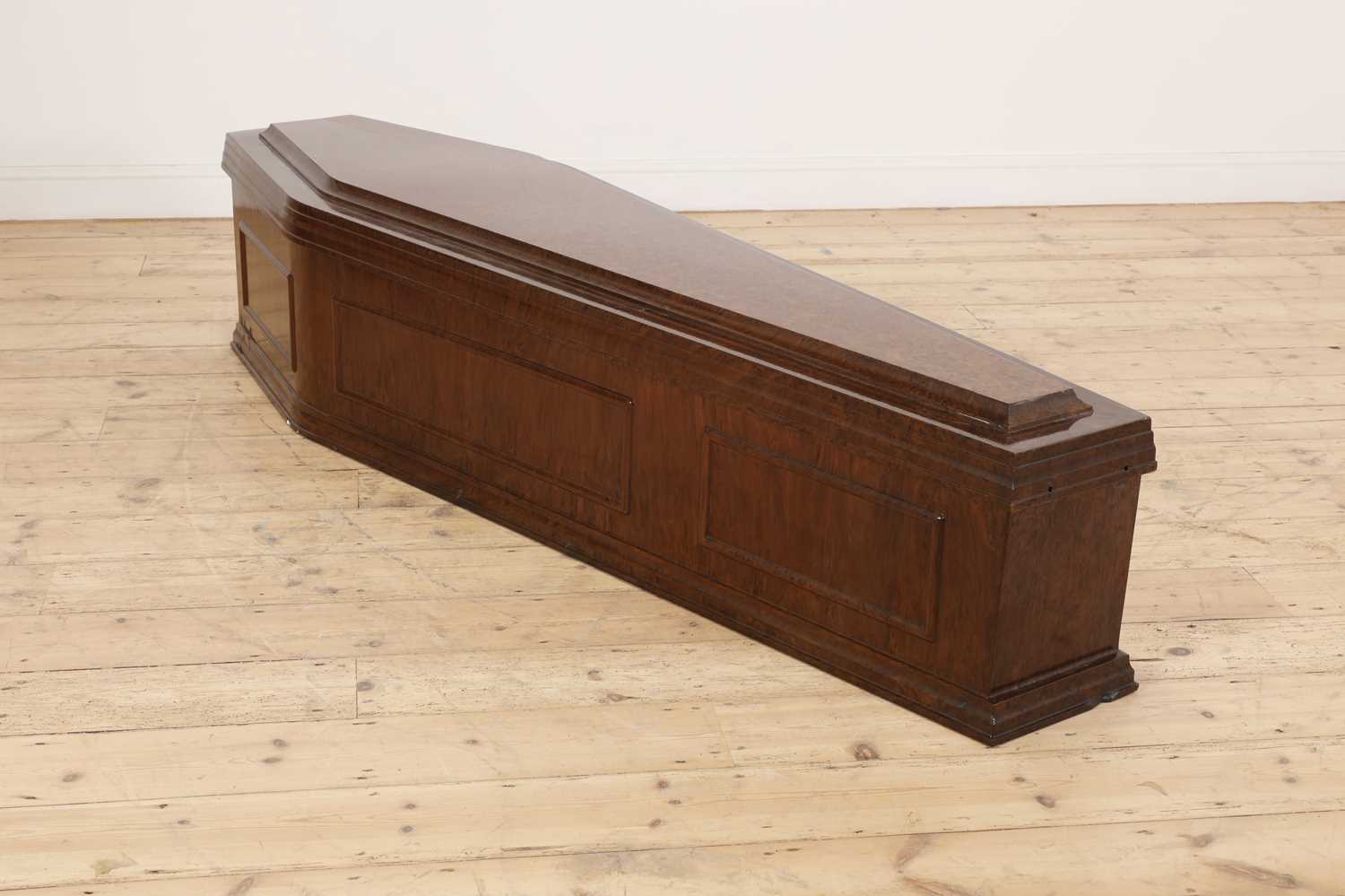 A rare full-sized Bakelite coffin